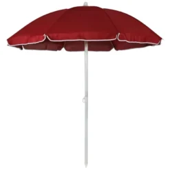 Sunnydaze Decor Sunnydaze Outdoor Travel Portable Beach Umbrella With Tilt Function And Push Open/Close Button - 5' -Sunnydaze Decor GUEST 00d45c81 c10e 42f0 9711 1e0a02efe96b