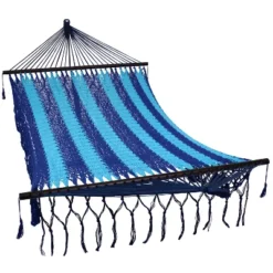 Sunnydaze Decor Sunnydaze Heavy-Duty Deluxe Hand-Woven Cotton American-Style Mayan Hammock With Spreader Bars - 770 Lb Weight Capacity 11 Sunnydaze Decor Sunnydaze Heavy-Duty Deluxe Hand-Woven Cotton American-Style Mayan Hammock With Spreader Bars - 770 Lb Weight Capacity -Sunnydaze Decor GUEST 0136c36c e5de 43c3 8f50 1a10e5a4075b