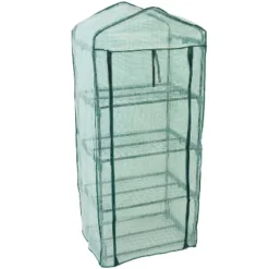 Sunnydaze Decor Sunnydaze Outdoor Portable Growing Rack 4-Tier Greenhouse With Roll-Up Door - 4 Shelves - Green 11 Sunnydaze Decor Sunnydaze Outdoor Portable Growing Rack 4-Tier Greenhouse With Roll-Up Door - 4 Shelves - Green -Sunnydaze Decor GUEST 020acdbb 0945 401f a9fc 3ffca33b7fdb
