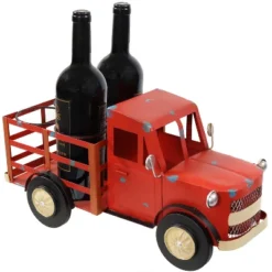 Sunnydaze Decor Sunnydaze Rustic Truck Metal Wine Rack - Red 11 Sunnydaze Decor Sunnydaze Rustic Truck Metal Wine Rack - Red -Sunnydaze Decor GUEST 03428b6d 102b 437f bf32 57668ecd59fb