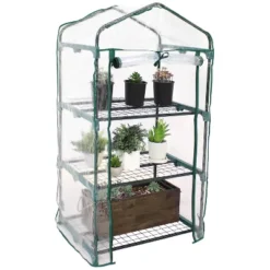 Sunnydaze Decor Sunnydaze Outdoor Portable Growing Rack 3-Tier Greenhouse With Roll-Up Door - 3 Shelves - Clear 16 Sunnydaze Decor Sunnydaze Outdoor Portable Growing Rack 3-Tier Greenhouse With Roll-Up Door - 3 Shelves - Clear -Sunnydaze Decor GUEST 03513ed3 83aa 49c8 871f fa9bb477c313
