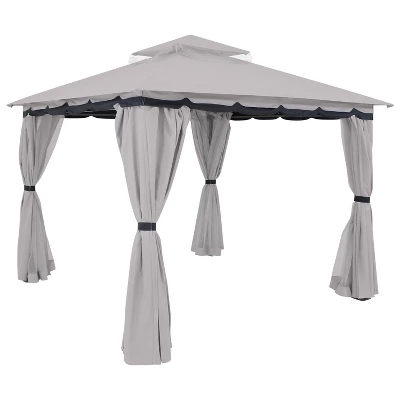 Sunnydaze Decor Sunnydaze Soft Top Rectangle Patio Gazebo With Screens And Privacy Walls For Backyard, Garden Or Deck 11 Sunnydaze Decor Sunnydaze Soft Top Rectangle Patio Gazebo With Screens And Privacy Walls For Backyard, Garden Or Deck - Image 11