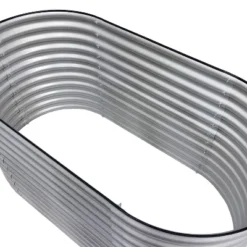 Sunnydaze Decor Sunnydaze Large Oval Steel Raised Garden Bed - Stand-Up Height - 62.5" W X 32" H -Sunnydaze Decor GUEST 0585ed36 4533 44e8 b9ee f7d5e74dd8df 1