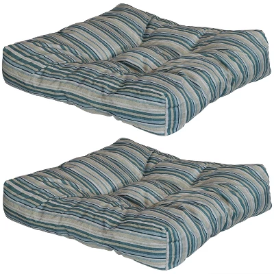 Sunnydaze Decor Sunnydaze Indoor/Outdoor Replacement Square Tufted Patio Chair Seat And Back Cushions - 20" - 2pk 10 Sunnydaze Decor Sunnydaze Indoor/Outdoor Replacement Square Tufted Patio Chair Seat And Back Cushions - 20" - 2pk - Image 10