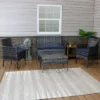 Sunnydaze Decor Sunnydaze Outdoor Dunmore Patio Conversation Furniture Set With Loveseat, Chairs, And Table - 4pc