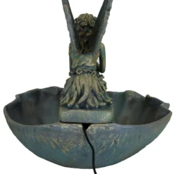 Sunnydaze Decor Sunnydaze 30"H Electric Fiberglass Fairy Shell Outdoor Water Fountain 12 Sunnydaze Decor Sunnydaze 30"H Electric Fiberglass Fairy Shell Outdoor Water Fountain -Sunnydaze Decor GUEST 09d85d82 b4cd 4c9d bf72 91518c372cef