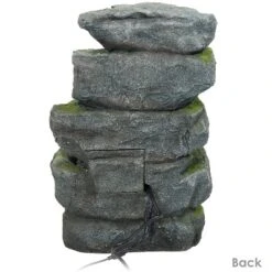 Sunnydaze Decor Sunnydaze 24"H Electric Polyresin And Fiberglass Tiered Stone Waterfall Outdoor Water Fountain With LED Lights 14 Sunnydaze Decor Sunnydaze 24"H Electric Polyresin And Fiberglass Tiered Stone Waterfall Outdoor Water Fountain With LED Lights -Sunnydaze Decor GUEST 0a7d45d2 198f 4c73 935a 8c06dd03a13f