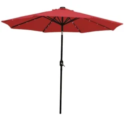 Sunnydaze Decor Sunnydaze Outdoor Aluminum Pool Patio Umbrella With Solar LED Lights, Tilt, And Crank - 9' 28 Sunnydaze Decor Sunnydaze Outdoor Aluminum Pool Patio Umbrella With Solar LED Lights, Tilt, And Crank - 9' -Sunnydaze Decor GUEST 0b1af917 4ca1 41b5 aa5e fe5a5ca9e00b