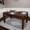 Sunnydaze Decor Sunnydaze Indoor 5-Foot Solid Rubberwood Rectangular Dining Table - Dark Walnut
