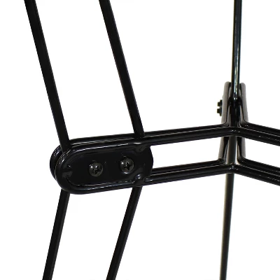 Sunnydaze Decor Sunnydaze Indoor Modern Furniture Steel Wire Bar Table With Faux Woodgrain Tabletop - Brown 6 Sunnydaze Decor Sunnydaze Indoor Modern Furniture Steel Wire Bar Table With Faux Woodgrain Tabletop - Brown - Image 6