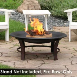 Sunnydaze Decor Sunnydaze Outdoor Camping Or Backyard Replacement Round Steel With Heat-Resistant Paint Finish Fire Pit Bowl - Black 11 Sunnydaze Decor Sunnydaze Outdoor Camping Or Backyard Replacement Round Steel With Heat-Resistant Paint Finish Fire Pit Bowl - Black -Sunnydaze Decor GUEST 0e2a27db e94c 4b5f acd3 bbb4d78809bc