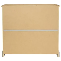 Sunnydaze Decor Sunnydaze 28-Bottle Freestanding Wine Rack - Solid Pine - Gray - 34.5"