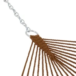 Sunnydaze Decor Sunnydaze Double Wide 2-Person Polyester Rope Hammock With Spreader Bars - 400-Pound Weight Capacity -Sunnydaze Decor GUEST 1162b78a 2456 4305 ab9d 2fdc595d2a0d