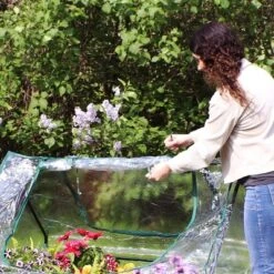 Sunnydaze Decor Sunnydaze Mini Greenhouse With 2 Zippered Side Doors - Clear -Sunnydaze Decor GUEST 12e14fd0 697c 4b9e a039 fe38c6f55bec