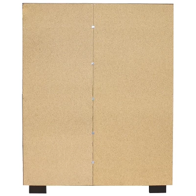 Sunnydaze Decor Sunnydaze Indoor Lavina Wine Cabinet With Glass And Bottle Storage Shelves - Coffee Brown 3 Sunnydaze Decor Sunnydaze Indoor Lavina Wine Cabinet With Glass And Bottle Storage Shelves - Coffee Brown - Image 3