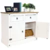 Sunnydaze Decor Sunnydaze Kitchen Sideboard Cabinet With 2 Drawers And 2 Doors - Solid Pine Construction