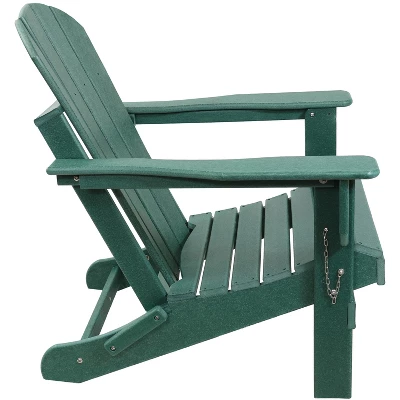 Sunnydaze Decor Sunnydaze Portable, Foldable, Outdoor Adirondack Chair - All-Weather Design - 300-Pound Capacity - 34.5" H 8 Sunnydaze Decor Sunnydaze Portable, Foldable, Outdoor Adirondack Chair - All-Weather Design - 300-Pound Capacity - 34.5" H - Image 8