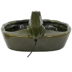 Sunnydaze Decor Sunnydaze Outdoor Solar Powered Ceramic Spitting Frog Water Fountain With Submersible Pump - 7" - Green 14 Sunnydaze Decor Sunnydaze Outdoor Solar Powered Ceramic Spitting Frog Water Fountain With Submersible Pump - 7" - Green -Sunnydaze Decor GUEST 1b597589 5c5f 4d7d b66a 4ad59006343c
