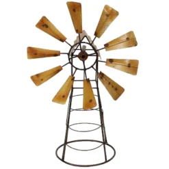 Sunnydaze Decor Sunnydaze Golden Metal Windmill Outdoor Garden Art Statue - 26 In. 10 Sunnydaze Decor Sunnydaze Golden Metal Windmill Outdoor Garden Art Statue - 26 In. -Sunnydaze Decor GUEST 1d1d5650 f3c1 4f32 af89 e084a1b9cc59