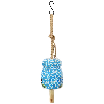 Sunnydaze Decor Sunnydaze Outdoor Spring Flowers Mosaic Glass Wind Chime Bell - 7" 6 Sunnydaze Decor Sunnydaze Outdoor Spring Flowers Mosaic Glass Wind Chime Bell - 7" - Image 6