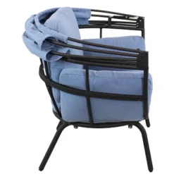 Sunnydaze Decor Sunnydaze Modern Luxury Patio Lounge Chair With Retractable Shade - Powder-Coated Aluminum Frame With Polyester Cushions And Canopy -Sunnydaze Decor GUEST 22fedb3f 50a4 4d03 ae20 094814cd2885