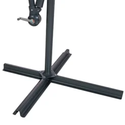 Sunnydaze Decor Sunnydaze Outdoor Steel Offset Cantilever Pool Patio Umbrella With Crank And Cross Base - 10' -Sunnydaze Decor GUEST 23c4ee16 9949 4a13 990c 87273a5f93db