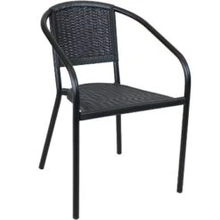 Sunnydaze Decor Sunnydaze Steel Frame And Polypropylene Seat And Back Aderes Outdoor Patio Arm Chair -Sunnydaze Decor GUEST 24288641 044f 4ef7 8994 5b45ee5d5ef6
