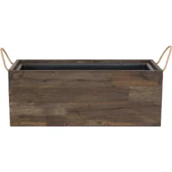 Sunnydaze Decor Sunnydaze Rectangle Decorative Indoor/Outdoor Flower And Succulent Planter Box With Handles - 20.75" W X 8.25" D X 7.75" H - Acacia Wood -Sunnydaze Decor GUEST 24cec575 9c89 4737 b873 df785d683de5