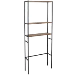 Sunnydaze Decor Sunnydaze 3 Shelf Iron And Veneer Over The Toilet Etagere Bathroom Storage Cabinet Space Saver -Sunnydaze Decor GUEST 251fa785 8fbc 46ba 95e3 4f905ad6dbf1