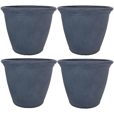 Sunnydaze Decor Sunnydaze Indoor/Outdoor Patio, Garden, Or Porch Weather-Resistant Double-Walled Anjelica Flower Pot Planter - 20" - Sable Finish 7 Sunnydaze Decor Sunnydaze Indoor/Outdoor Patio, Garden, Or Porch Weather-Resistant Double-Walled Anjelica Flower Pot Planter - 20" - Sable Finish - Image 7