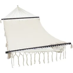 Sunnydaze Decor Sunnydaze Heavy-Duty Deluxe Hand-Woven Cotton American-Style Mayan Hammock With Spreader Bars - 770 Lb Weight Capacity 10 Sunnydaze Decor Sunnydaze Heavy-Duty Deluxe Hand-Woven Cotton American-Style Mayan Hammock With Spreader Bars - 770 Lb Weight Capacity -Sunnydaze Decor GUEST 2af0289c db0f 499c a6f7 4b4e665698fb 1