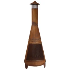 Sunnydaze Decor Sunnydaze Outdoor Backyard Large Freestanding Oxidized Steel Wood-Burning Fire Pit Chiminea - 70" - Rust Finish 16 Sunnydaze Decor Sunnydaze Outdoor Backyard Large Freestanding Oxidized Steel Wood-Burning Fire Pit Chiminea - 70" - Rust Finish -Sunnydaze Decor GUEST 2c2c8c02 9002 4fb2 a378 960f90c72e9f