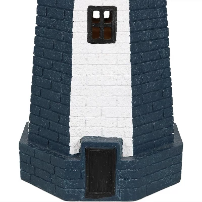 Sunnydaze Decor Sunnydaze Outdoor Backyard Garden Nautical Lighthouse Solar LED Pathlight Statue Figurine - 36" 5 Sunnydaze Decor Sunnydaze Outdoor Backyard Garden Nautical Lighthouse Solar LED Pathlight Statue Figurine - 36" - Image 5
