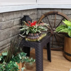 Sunnydaze Decor Sunnydaze Polyresin Teddy The Turtle Decorative Indoor/Outdoor Garden Planter For Patio, Lawn, Porch And Backyard - 11" W - Green And Brown -Sunnydaze Decor GUEST 2e8a2e77 0928 455a 9fec b2ef8c8feec0