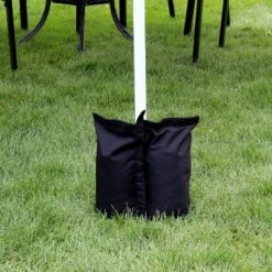 Sunnydaze Decor Sunnydaze Polyester Sandbag Canopy Weights - Black - Set Of 4