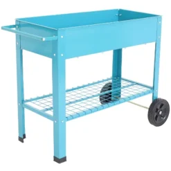 Sunnydaze Decor Sunnydaze Outdoor Galvanized Steel Raised Mobile Elevated Planter Cart With Handlebar And Wheels - 43" 17 Sunnydaze Decor Sunnydaze Outdoor Galvanized Steel Raised Mobile Elevated Planter Cart With Handlebar And Wheels - 43" -Sunnydaze Decor GUEST 32c5aa4d ab3d 4128 8ca3 89b50af9b262