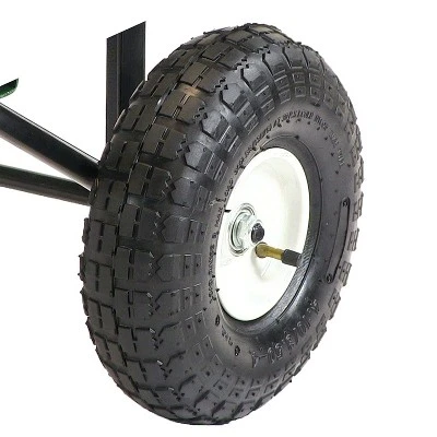 Sunnydaze Decor Sunnydaze Outdoor Lawn And Garden Heavy-Duty Steel Utility Cart With Removable Sides And Weather-Resistant Polyester Liner 4 Sunnydaze Decor Sunnydaze Outdoor Lawn And Garden Heavy-Duty Steel Utility Cart With Removable Sides And Weather-Resistant Polyester Liner - Image 4