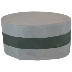 Sunnydaze Decor Sunnydaze Outdoor Heavy-Duty Weather-Resistant 300D Polyester Round 2-Tone Fire Pit Cover - Gray And Green 8 Sunnydaze Decor Sunnydaze Outdoor Heavy-Duty Weather-Resistant 300D Polyester Round 2-Tone Fire Pit Cover - Gray And Green -Sunnydaze Decor GUEST 354f79fb 8933 421f bedc 3635e2002f3f