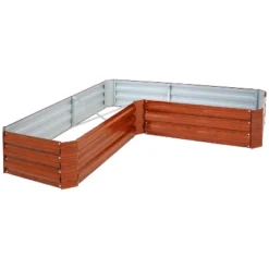 Sunnydaze Decor Sunnydaze Outdoor Galvanized Steel L-Shaped Raised Garden Bed For Plants, Vegetables, And Flowers - 59.5" 19 Sunnydaze Decor Sunnydaze Outdoor Galvanized Steel L-Shaped Raised Garden Bed For Plants, Vegetables, And Flowers - 59.5" -Sunnydaze Decor GUEST 35e0c2a4 631e 49b8 a6ee 093bfbbb5113