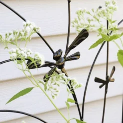 Sunnydaze Decorative Steel Metal Dragonfly Delight Design Garden Trellis - 55.75" H - Black - 2-Pack -Sunnydaze Decor GUEST 38f1ee75 3962 480f a513 46079f8310ab