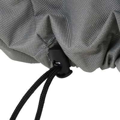 Sunnydaze Decor Sunnydaze Outdoor Heavy-Duty Weather-Resistant 300D Polyester Round 2-Tone Fire Pit Cover - Gray And Green 2 Sunnydaze Decor Sunnydaze Outdoor Heavy-Duty Weather-Resistant 300D Polyester Round 2-Tone Fire Pit Cover - Gray And Green - Image 2