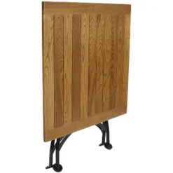 Sunnydaze Decor Sunnydaze Indoor/Outdoor Chestnut Wood Folding Bistro Dining Table And Chairs - Brown - 5pc -Sunnydaze Decor GUEST 3cf3a9d0 159d 4d46 8fc3 20445bfcdac0 2