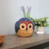 Sunnydaze Decor Sunnydaze Indoor Home Office Decorative Smooth Glazed Ceramic Owl Tabletop Water Fountain Feature - 7"