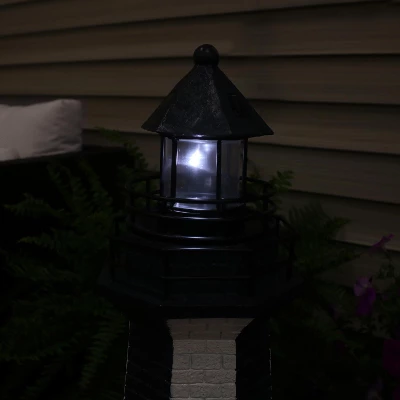 Sunnydaze Decor Sunnydaze Outdoor Backyard Garden Nautical Lighthouse Solar LED Pathlight Statue Figurine - 36" 9 Sunnydaze Decor Sunnydaze Outdoor Backyard Garden Nautical Lighthouse Solar LED Pathlight Statue Figurine - 36" - Image 9