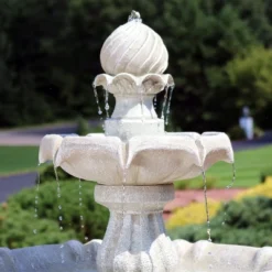 Sunnydaze Decor Sunnydaze Outdoor 2-Tier Solar Powered Water Fountain With Battery Backup And Submersible Pump - 35" -Sunnydaze Decor GUEST 43cb4e80 33dd 474f be30 52dd07a8c1e3