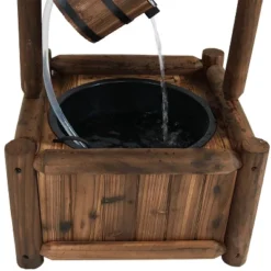 Sunnydaze Decor Sunnydaze 46"H Fir Wood Rustic Wishing Well Outdoor Water Fountain 9 Sunnydaze Decor Sunnydaze 46"H Fir Wood Rustic Wishing Well Outdoor Water Fountain -Sunnydaze Decor GUEST 46213424 6472 4f46 9ce3 b607bd179538
