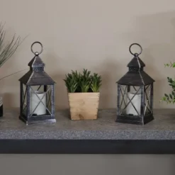 Sunnydaze Decor Sunnydaze 10" Yorktown Black Traditional Style Plastic And Glass Battery Operated Indoor LED Candle Lantern 15 Sunnydaze Decor Sunnydaze 10" Yorktown Black Traditional Style Plastic And Glass Battery Operated Indoor LED Candle Lantern -Sunnydaze Decor GUEST 497eb98a 075e 44ec 8972 5b76495178da