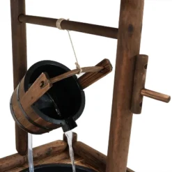 Sunnydaze Decor Sunnydaze 46"H Fir Wood Rustic Wishing Well Outdoor Water Fountain 8 Sunnydaze Decor Sunnydaze 46"H Fir Wood Rustic Wishing Well Outdoor Water Fountain -Sunnydaze Decor GUEST 4b303e6c 5b8e 4cd2 9466 604e53b8775b