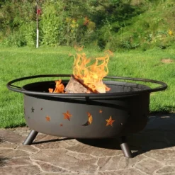 Sunnydaze Decor Sunnydaze Outdoor Camping Or Backyard Steel Round Cosmic Fire Pit With Spark Screen And Log Poker - 41.5" - Black 13 Sunnydaze Decor Sunnydaze Outdoor Camping Or Backyard Steel Round Cosmic Fire Pit With Spark Screen And Log Poker - 41.5" - Black -Sunnydaze Decor GUEST 4d2b037a 45e0 467f b435 14b9755fc921