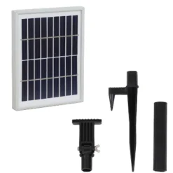 Sunnydaze Decor Sunnydaze 45" H Outdoor Arcade 2-Tier Solar Water Fountain With Battery Backup And LED Light -Sunnydaze Decor GUEST 51ddbbe9 8037 4f9a a3d0 5784facd3388